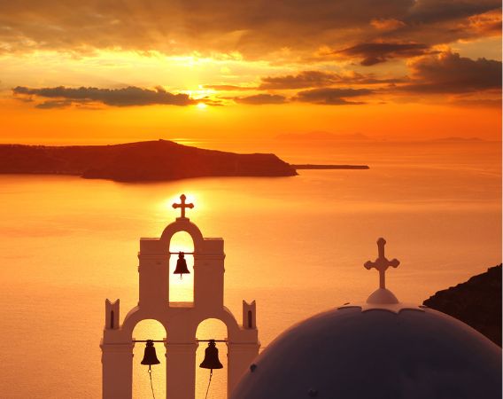 Three Bells of Fira, Santorini